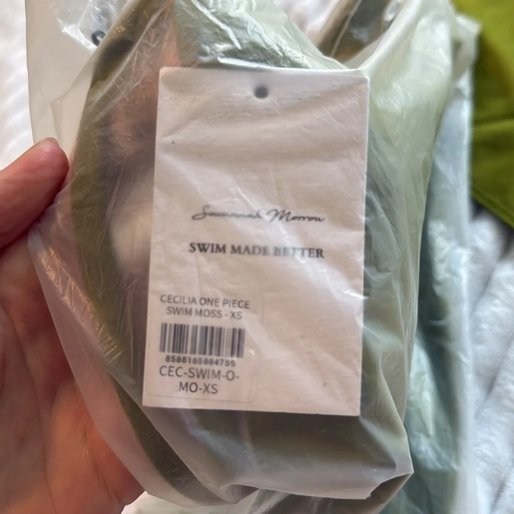 Savannah Morrow Cecilia One Piece Swimsuit in Moss